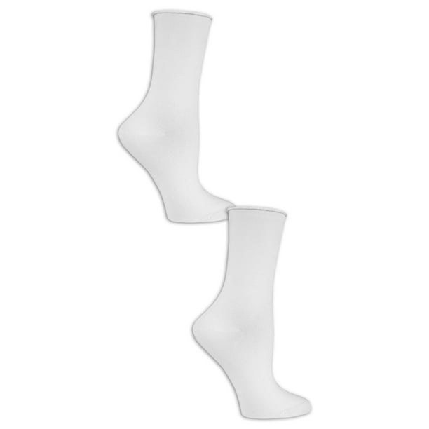Dr Scholls Womens Ultra Comfort 2-Pair Roll Top Crew Socks Dr Scholls Womens Ultra Comfort 2-Pair Roll Top Crew Socks